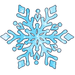 A strange snowflake, so large the crystal structure can be seen with the naked eye. It does not seem to be melting.