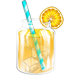 A mason jar full of cool, refreshing lemonade.