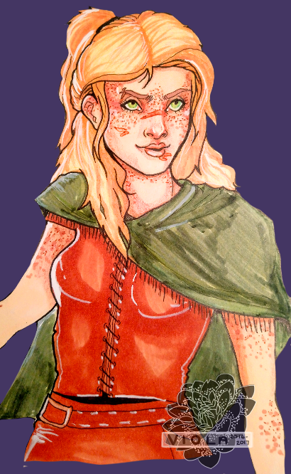 A bust of Jocasta. (Art belongs to me, Faystark)