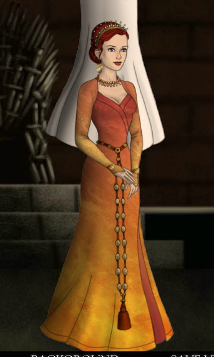 An informal dress the princess would wear around the city.