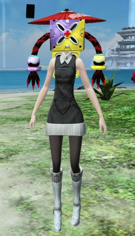 This is my PSO2 character they however have their face hidden to protect privacy