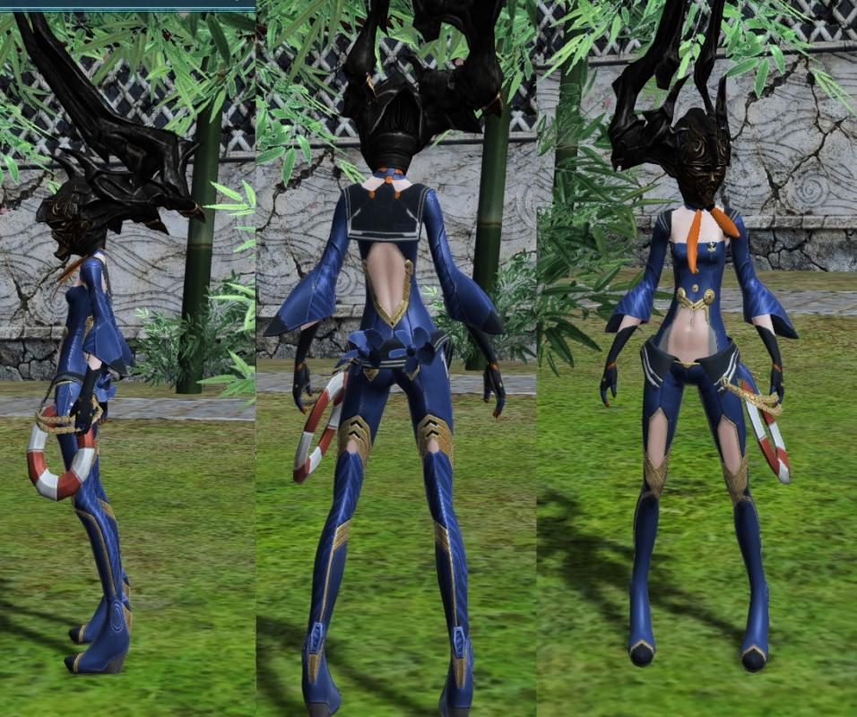 This is my PSO2 character they however have their face hidden to protect privacy