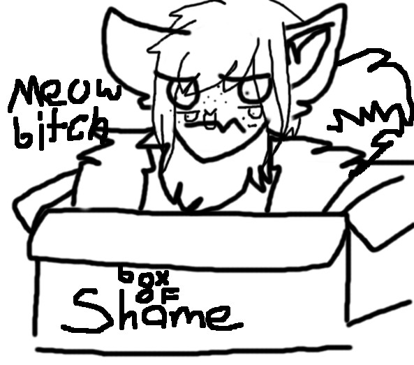 meme of zebby in box of shame