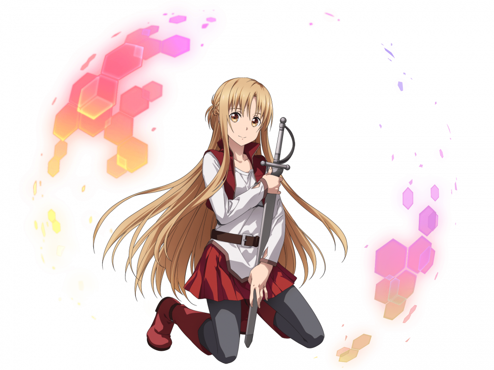 Asuna’s form from the time she faced down Dramcorp until now. Resembled her original state in SAO.