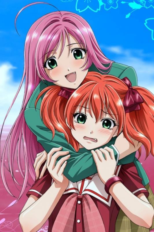 Moka, along with her cutesy sister, Kokoa.