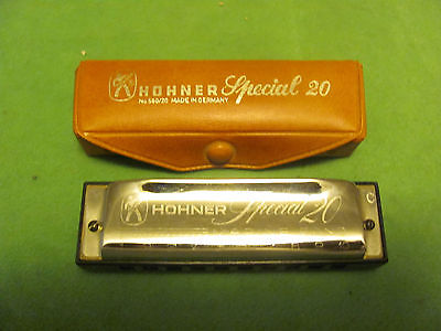 A hohner special 20 marine band in c. A gift from his dad on his 5th birthday.