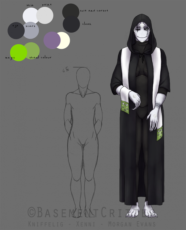 Simple ref image for this Gaster OC.