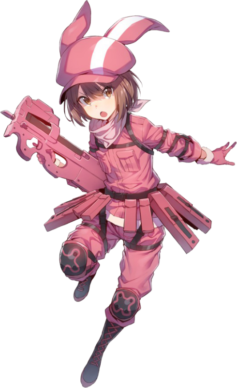 Karen Kohirumaki's tiny avatar from the well renowned game, Gun Gale Online (or GGO for short).