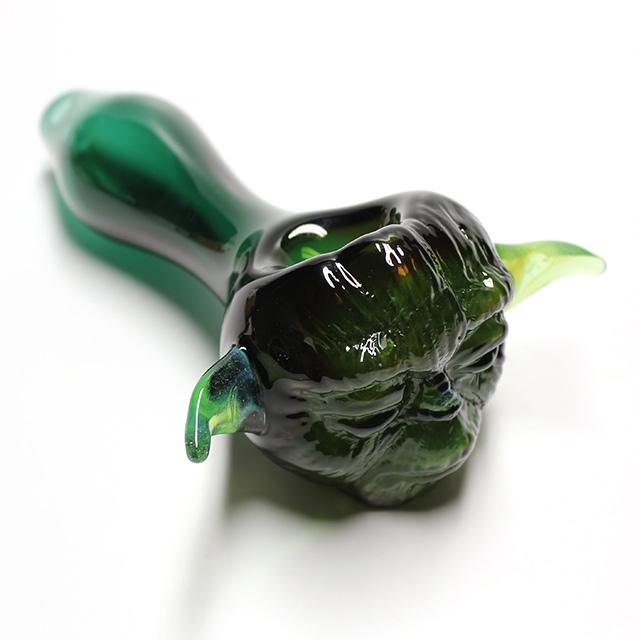 A hand blown Yoda pipe.