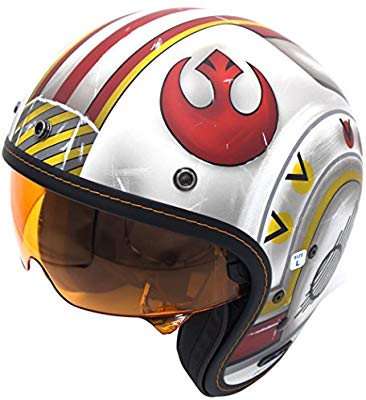 A fighter helmet from Star Wars