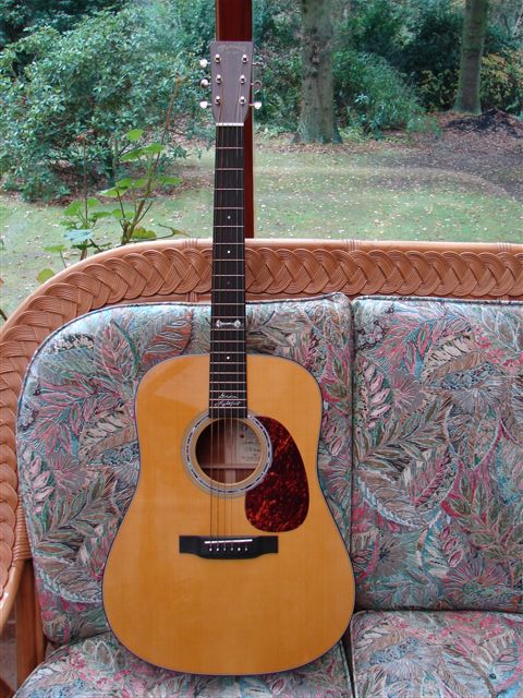 A 2000 Martin D-18GL signed by Gordon Lightfoot himself when Ben met him after a concert he went to for his 11th birthday.