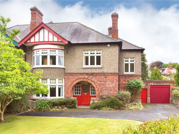 45 Merrion road. Nicknamed Cherrywood. He's lived here with his wife since 1979.