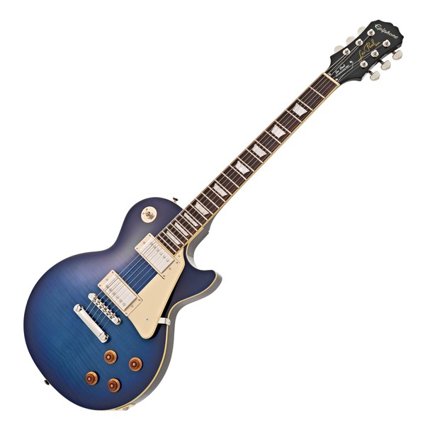 A 1956 les paul in blueberry burst finish.