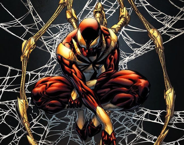 This is him taking the form of Iron spider