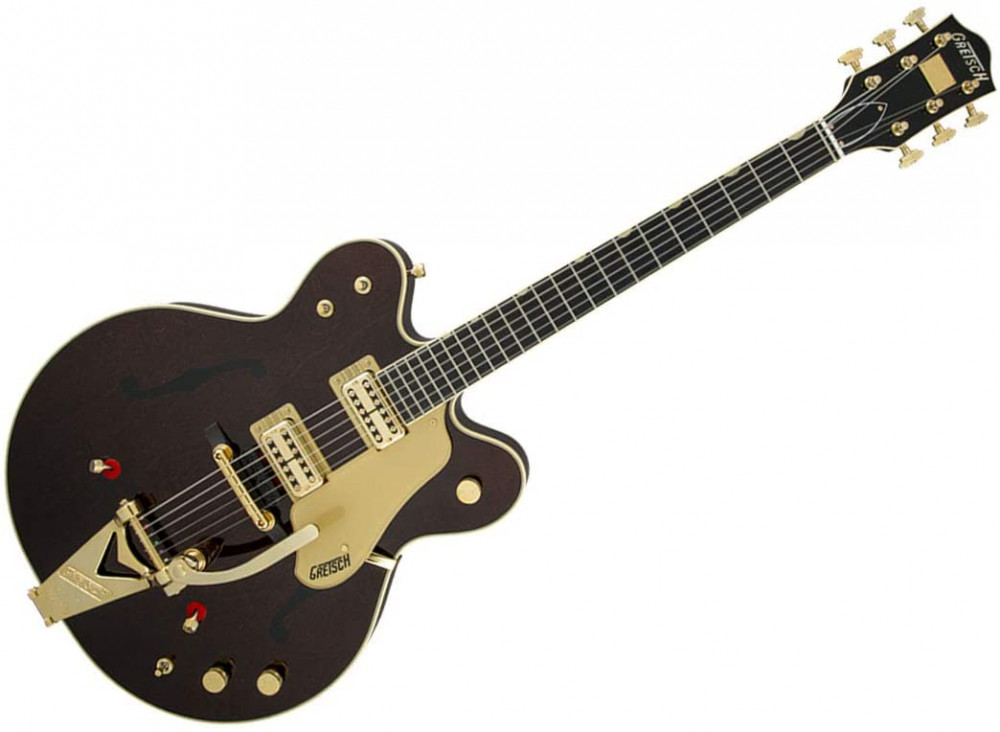 A Gretsch country gentleman. Named after guitarist Chet Atkins.