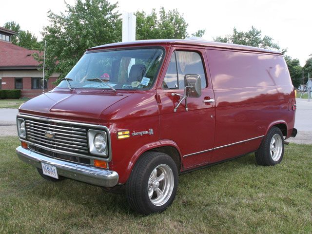 it was originally a work van but he loved it so much he bought it from the company.