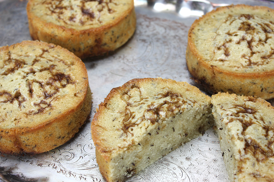 Will's very favorite. A sweet moist cake with caraway and poppy seeds.