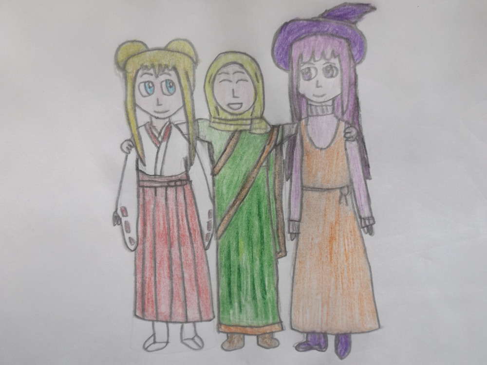 Kaminari (left), Petra (middle) and Amethyst (right)