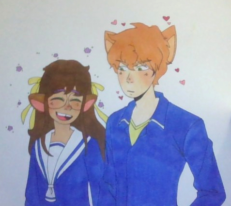 Ivory and Jason cosplaying as Tohru and Kyo (Jason belongs to my dear friend, ALTY_Heave!)