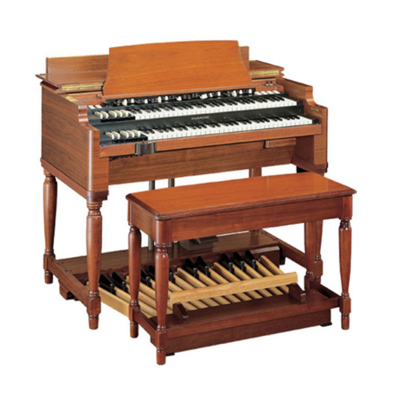 A vintage Hammond B3 from 1954. He and his papa rebuilt it after his papa got it for him at an auction.