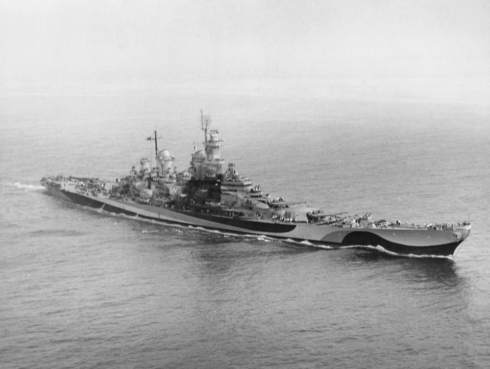 Missouri underway, 1944