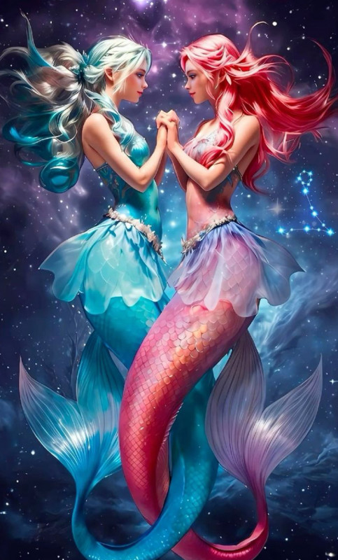 Twin mermaids