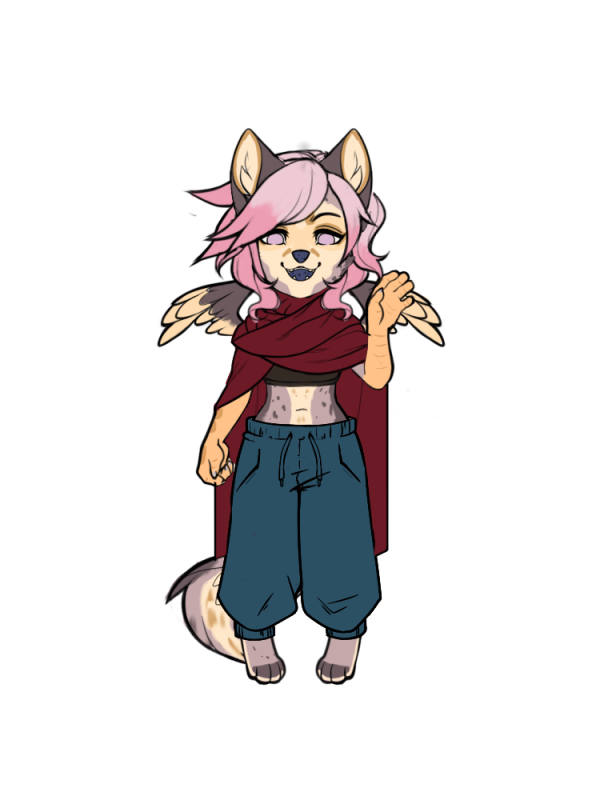 Errand Running Outfit - Loxleigh has a heavy red cloak to keep her warm base by cozycatstudio