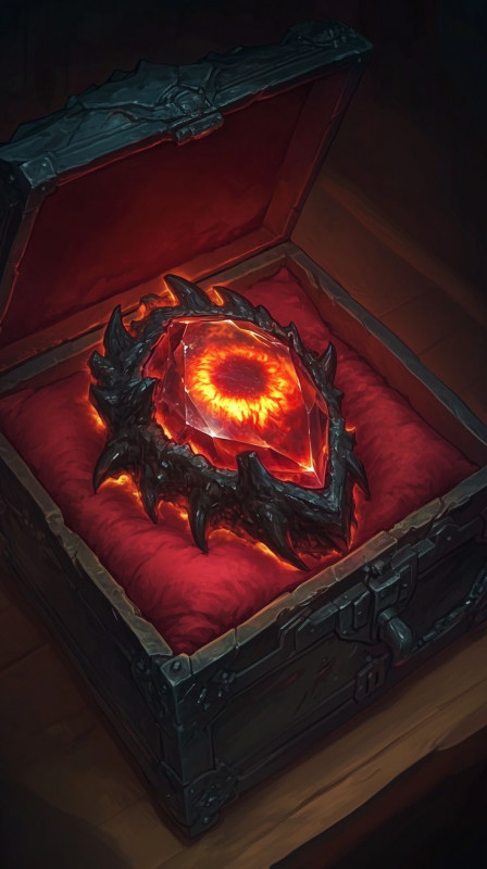 A prison in all but shape, forged long ago to control the demon inside, with the artefact one can bargain with Izalos for wishes and arcane knowledge, though nothing is ever given freely.