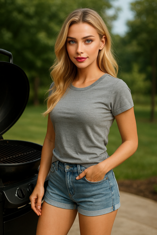 No throne nor spell, just sunlight, laughter, and the scent of smoke in the air. Even stripped of her finery, Valecia carries grace like second nature, turning an ordinary moment into quiet sorcery.