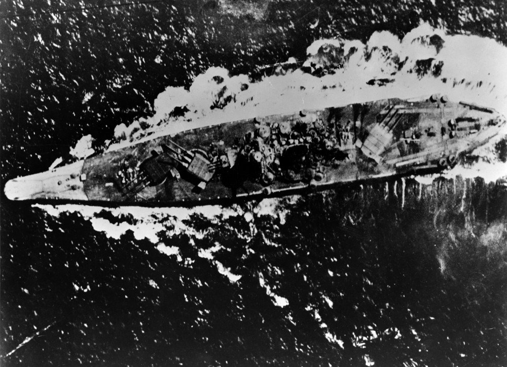 Yamato underway during the Battle of the Shibuyan Sea, October 24, 1944