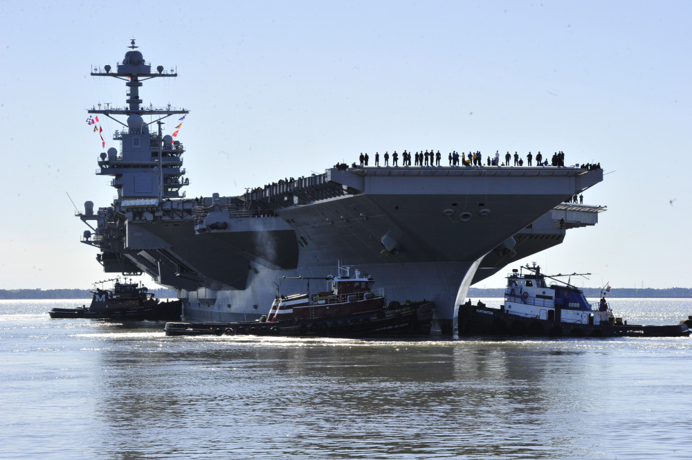 GRF underway during her builder's sea trials.