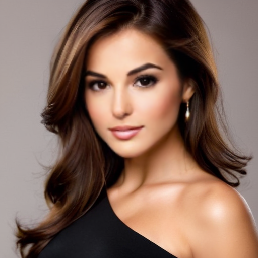 A subtle smile and a steady gaze, carrying the soft confidence that defines her.