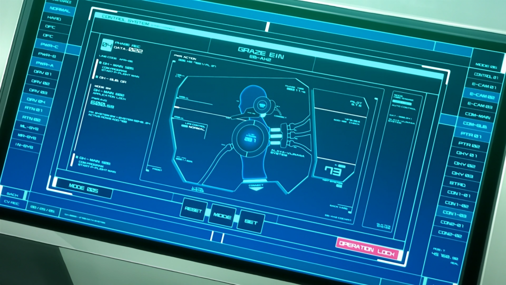 Left side of the Ein's monitors.