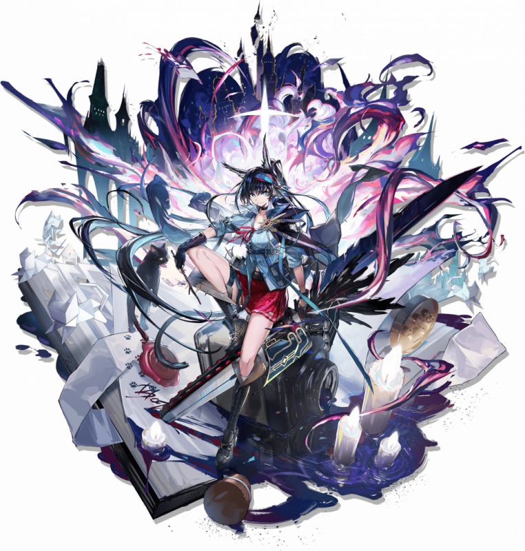 She plays the role of the hero seeking the grimoire said to have been born amidst the Everlasting Flame. Whichever brave soul claims it can break through all rules and bindings.