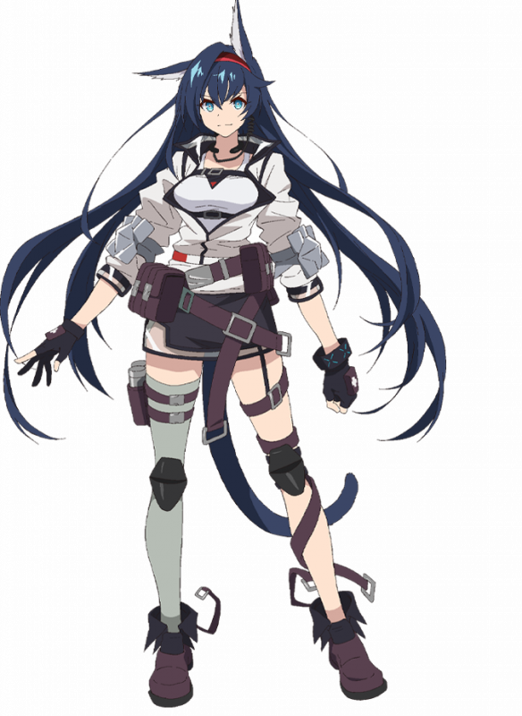 Blaze's render in the official Arknights anime.