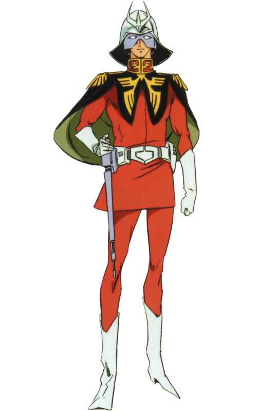 Char as seen in Mobile Suit Gundam.