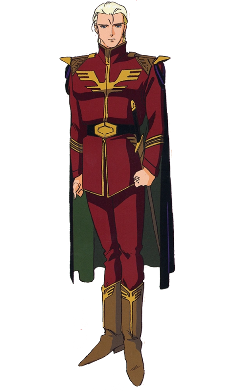 Char as seen in Mobile Suit Gundam: Char's Counterattack.
