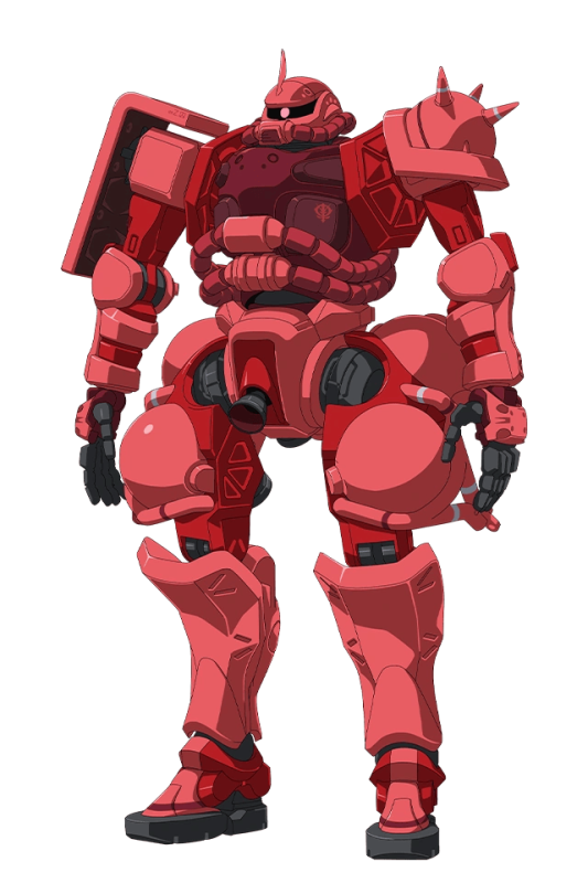 Char's custom Zaku II as seen in Mobile Suit Gundam GQuuuuuuX.