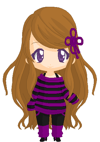 I remade the picture I made of her from the Chibi Maker 1.1 to fit in the colors.