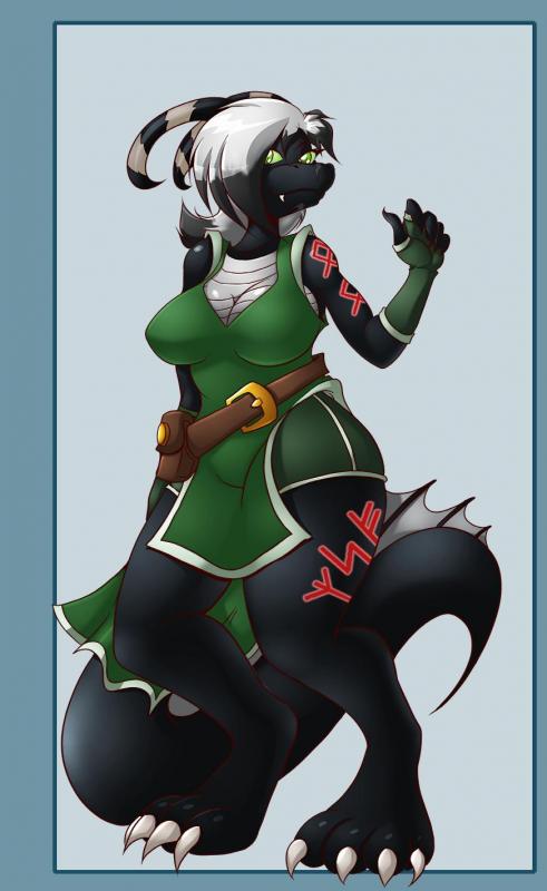 Commission done for Zujiko, in her most common outift. Done by MasterGodai of furaffinity. ^^