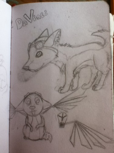 Sketches of the boy.