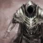 Having recently been risen from the planes of Chaos, the Lord Knight of Oblivion now masks his ghoulish body in an old, musty, saugy cloak. His dessicated face hidden beneath the shroud of his hood.