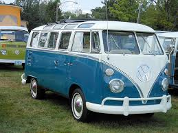 The van James and Christa went to Woodstock in. He still drives it today (NOTE:The ornement on the front is a peace sign, not the VW symbol as it appears in this pic)