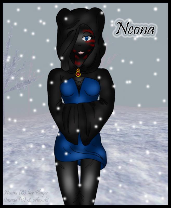A winter outfit for Neona, also in her younger days.