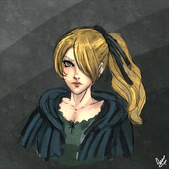 This is how Aeria looks like. Painted by her mysterious player :P