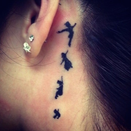 Her tattoo of Peter Pan