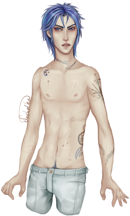 Digital art of Daniel, made by Sashetha.