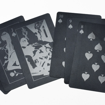 A pack of cards (Have Rorschach blotches on the backs which are constantly morphing) - always in one of his pockets.
