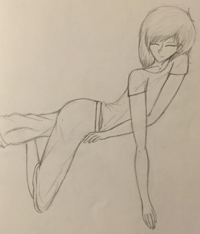 Day #7 of 35- sleeping. Part of the drawing promt