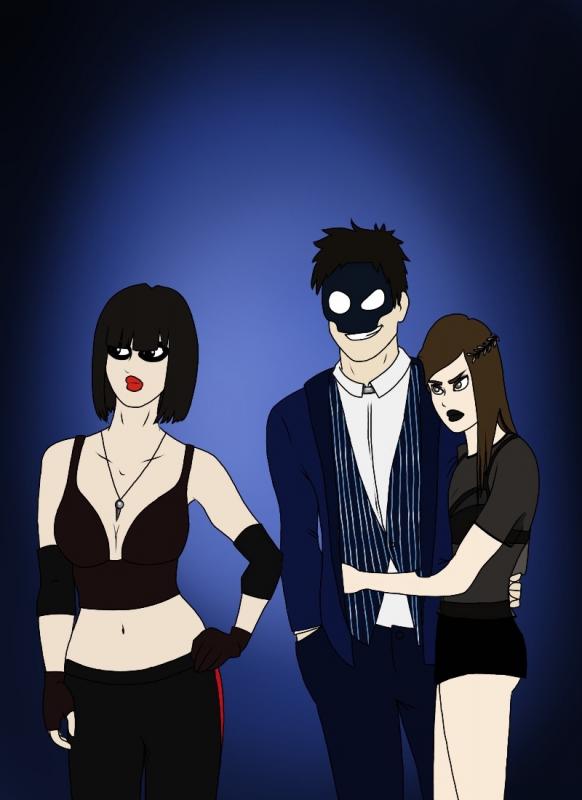 A picture to demonstrate Isaac's interest in women and this also shows hos the mask works